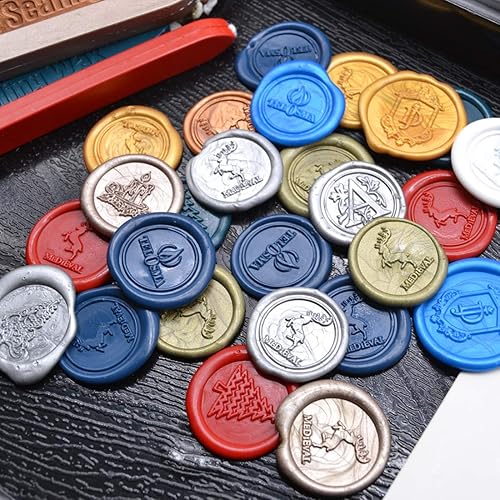 Miniatura 5 de 12 velas de cera de sellado de champán, cera de sellado con mecha, sellos de cera caseros, para invitación de boda o fiesta de eventos, tarjeta de