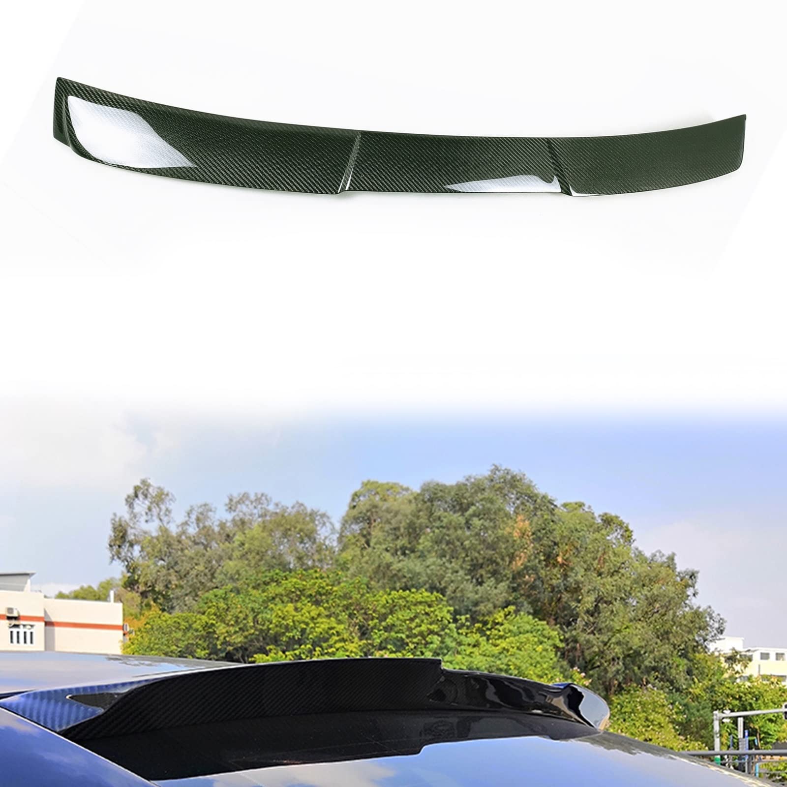 Aileron de toit en carbone véritable améliore l'aérodynamisme Nissan Altima 2016-2018