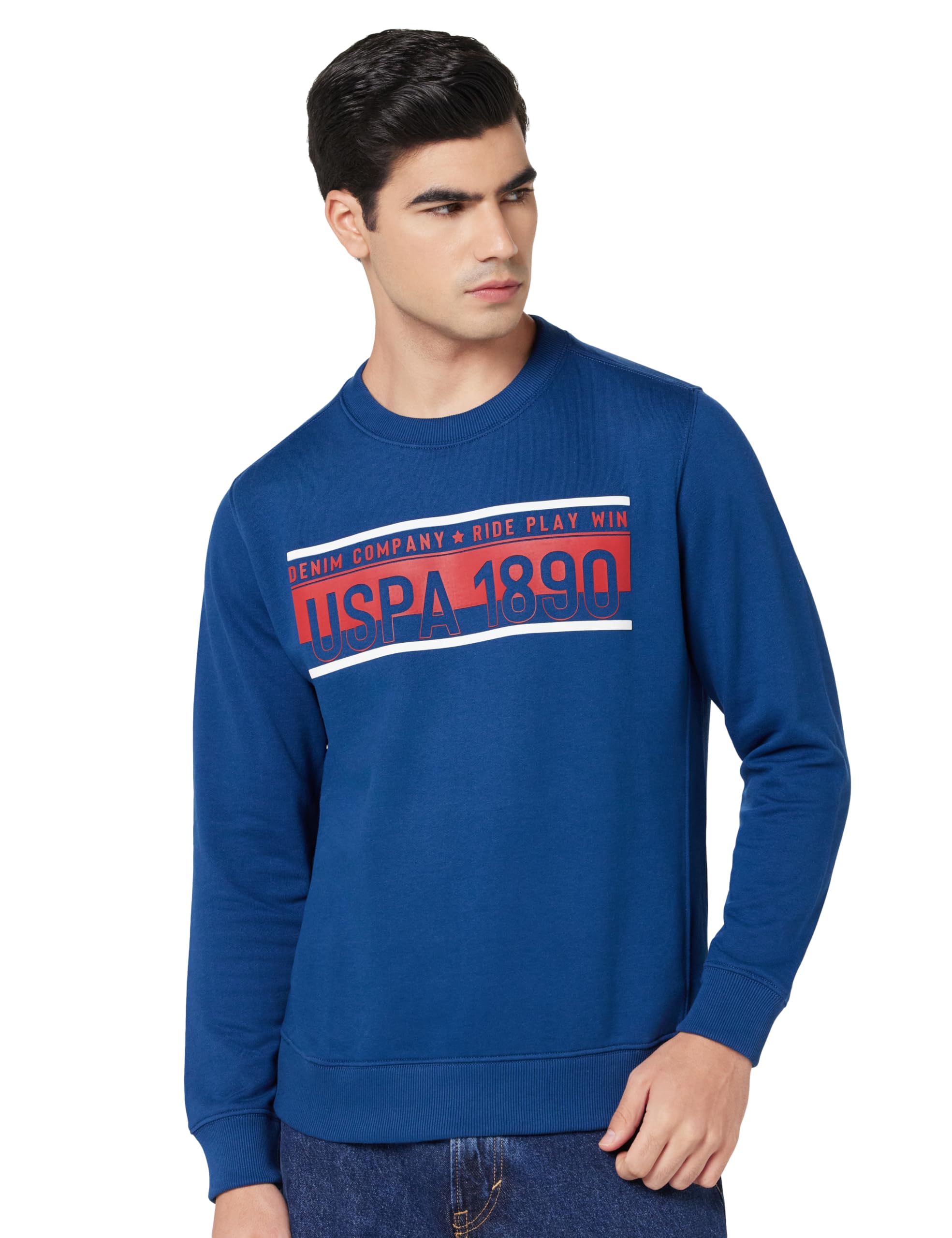 u.s. polo assn. Men's Cotton Blend Crew Neck Sweatshirt-picture-55