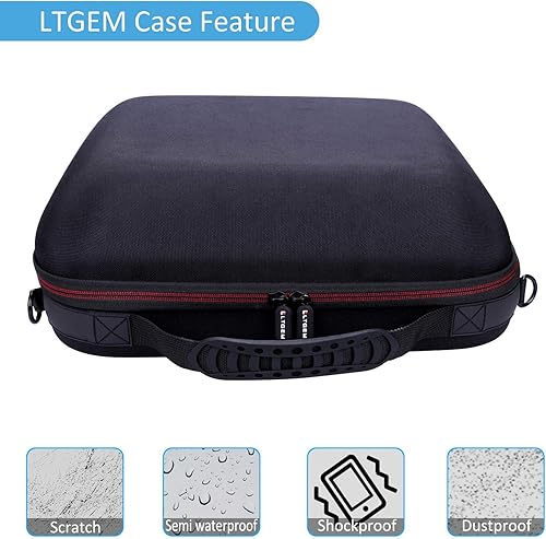 Miniatura 4 de LTGEM - Funda rígida para Cricut EasyPress 23 (9 x 9 pulgadas) y máquina de prensa de calor HTVRONT, bolsa protectora de almacenamiento de viaje,