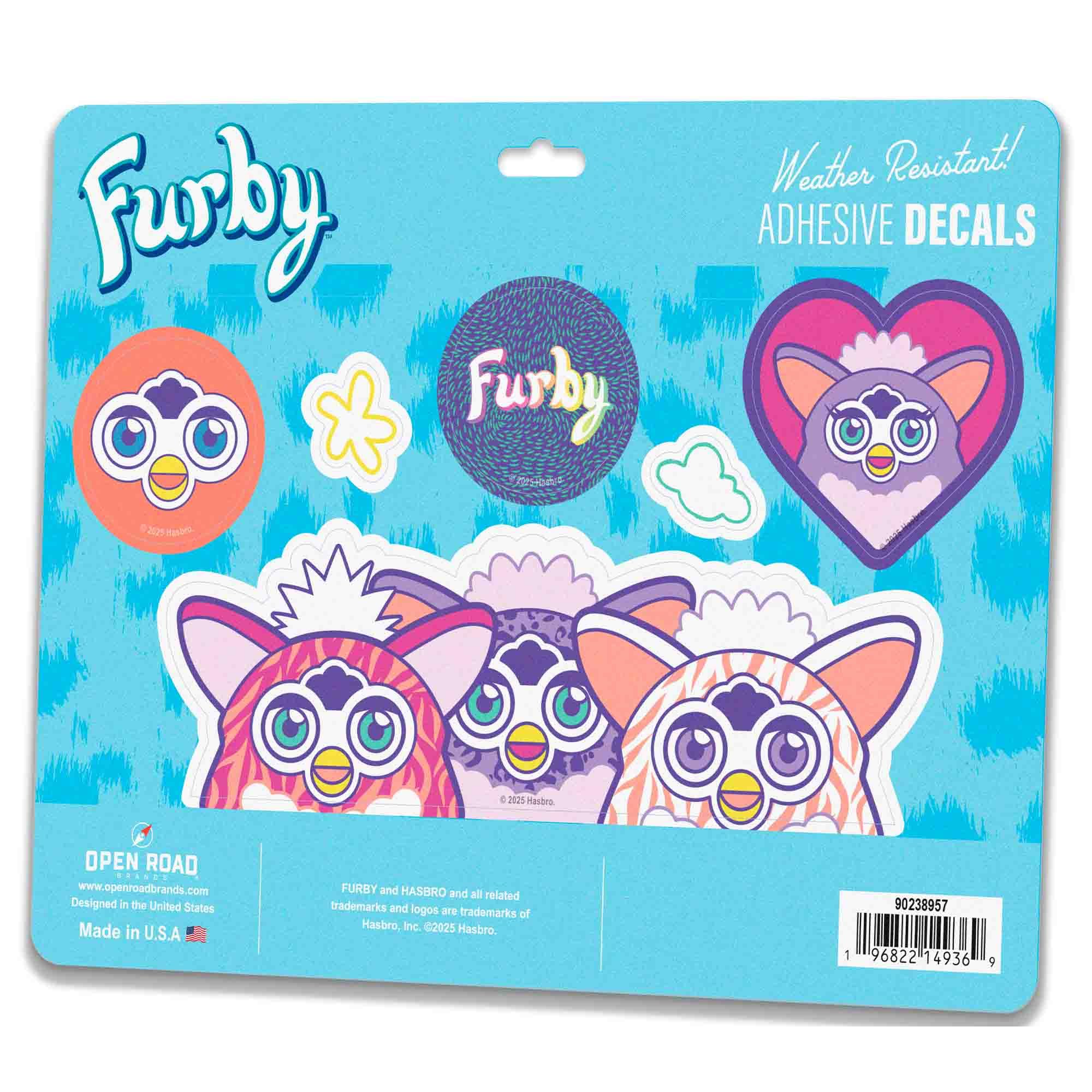 Amazon.co.jp: Hasbro Furby Trio 粘着ビニールデカール - 車、ラップ