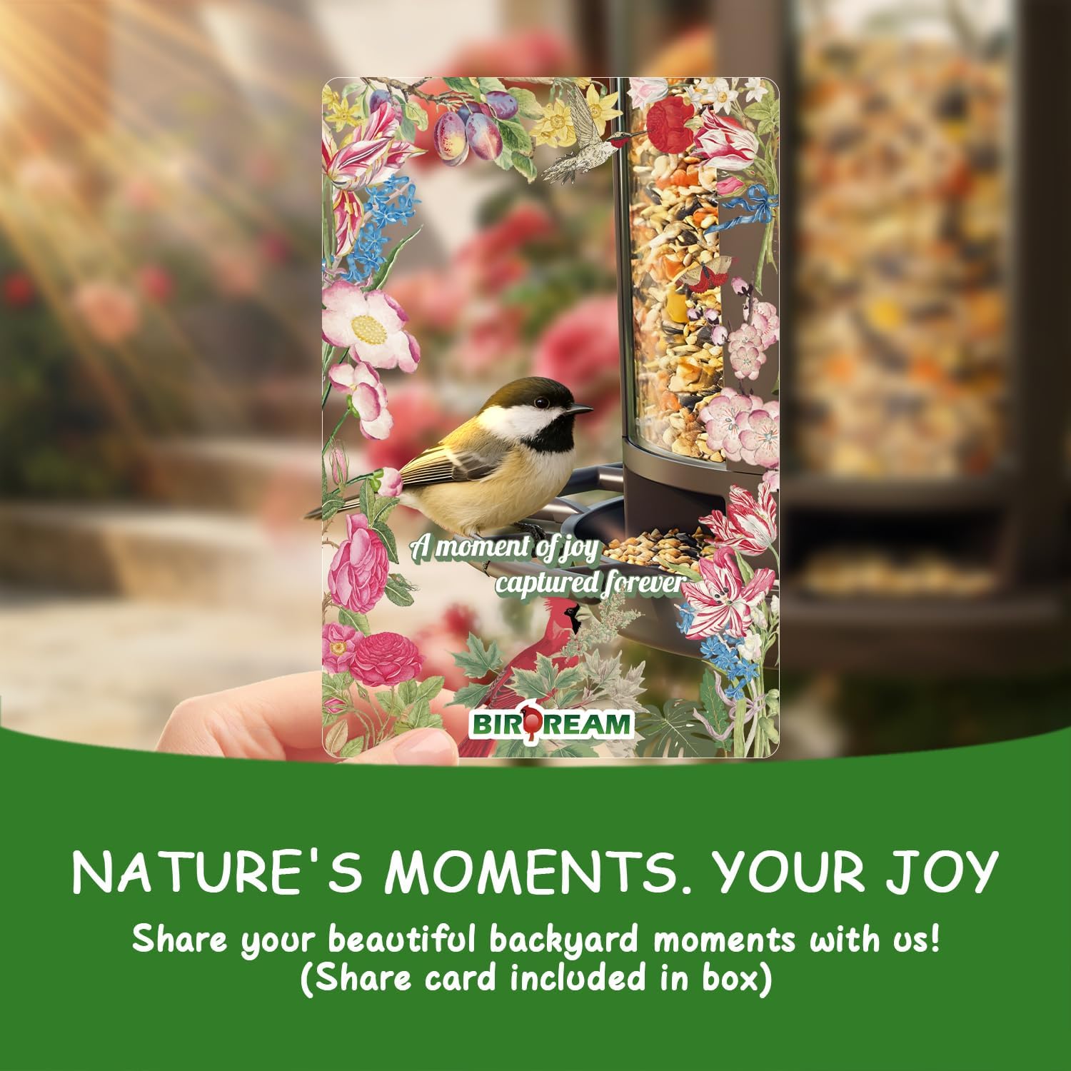 Birdream 2 Pack Bird Feeders for Outdoor Hanging, Assembly Required, 1-Min Easy Setup, Charming Castle Design, Attracting Cardinals Chickadees Goldfinches & Sparrows - Brown