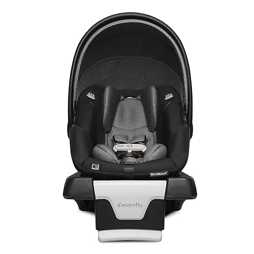 Miniatura 4 de Evenflo Gold Shyft Travel Smart - Cochecito infantil con asiento de automóvil SecureMax con cesta de almacenamiento profunda y sensor seguro, gris