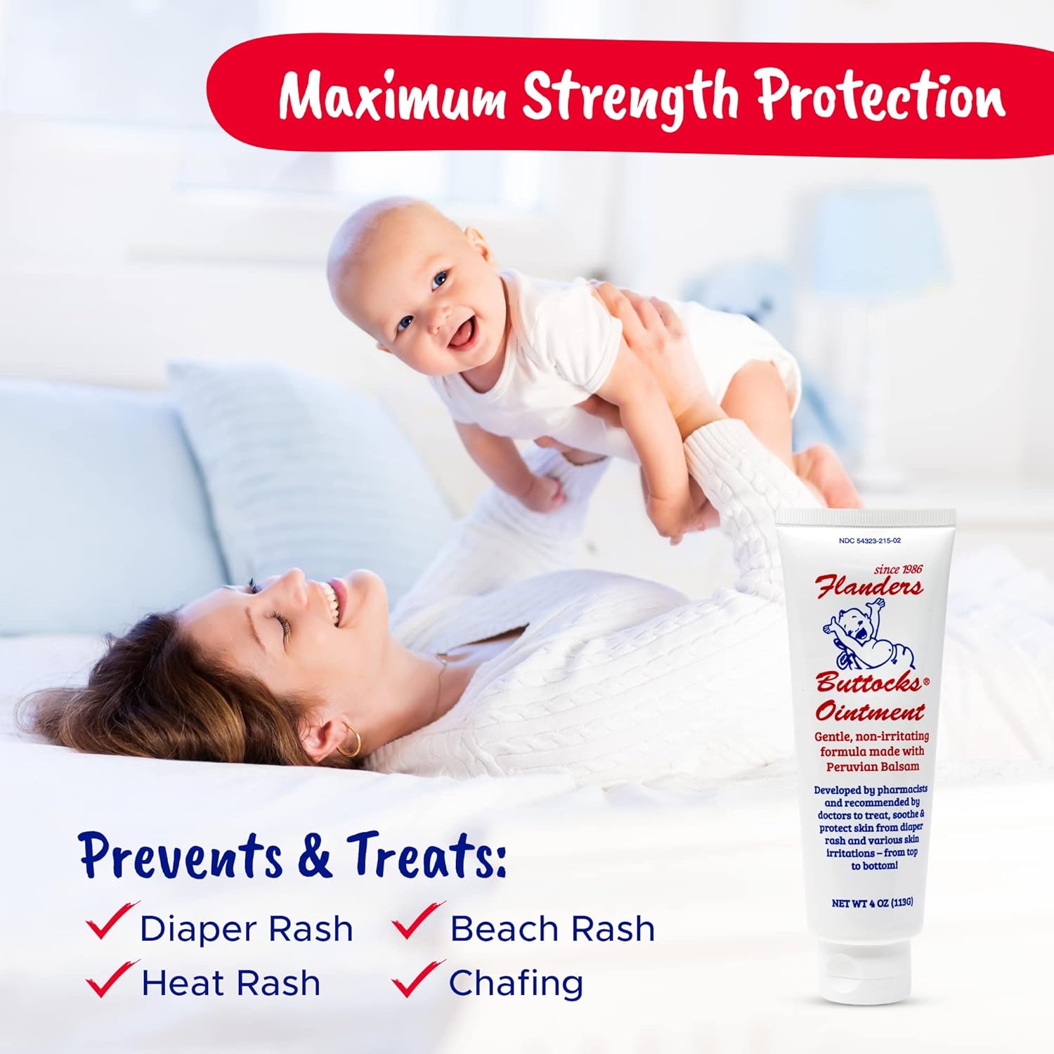 Buy Flanders Buttocks Ointment Premium Diaper Rash Cream, Treatment