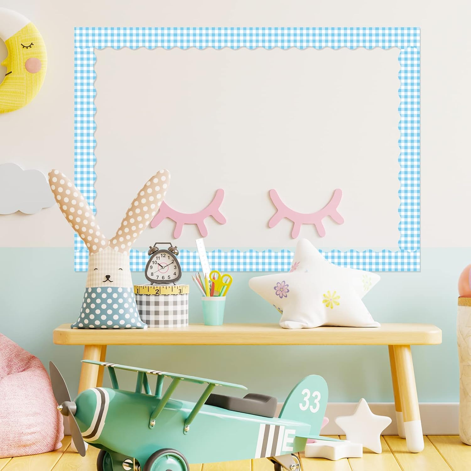 Whaline 164ft Buffalo Plaid Bulletin Board Borders 5 Rolls Spring Easter Die-Cut Bulletin Board Strips Plaid Rolled Bulletin Board Trim for School Classroom Office Chalkboard Decoration 8 71nX3mYYAiL. AC SL1500