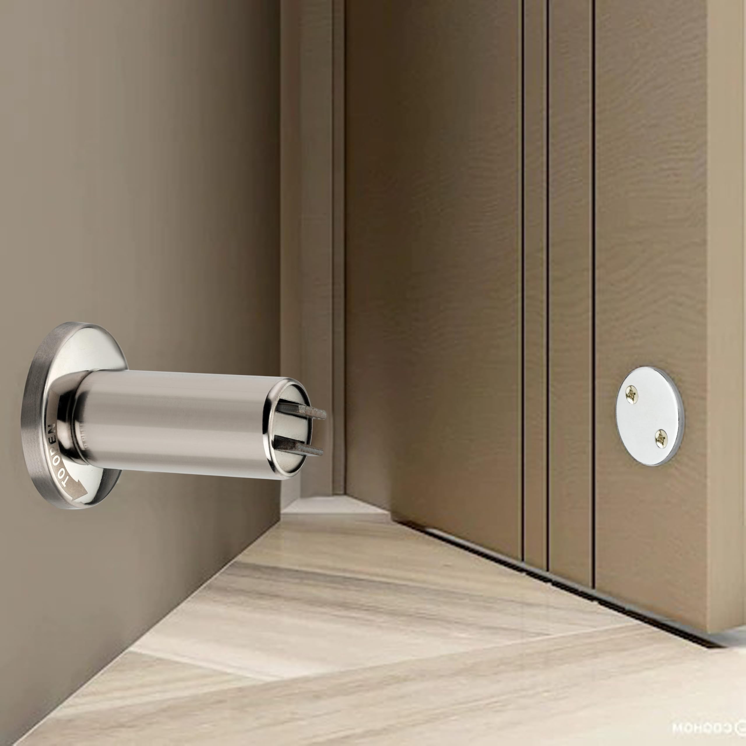 SARDAR DS-01 Magnet Door Stopper/Wall Mounted Magnet Door Stopper/Gate Stopper for Door for Home (1, Antique) — Amazon image 5