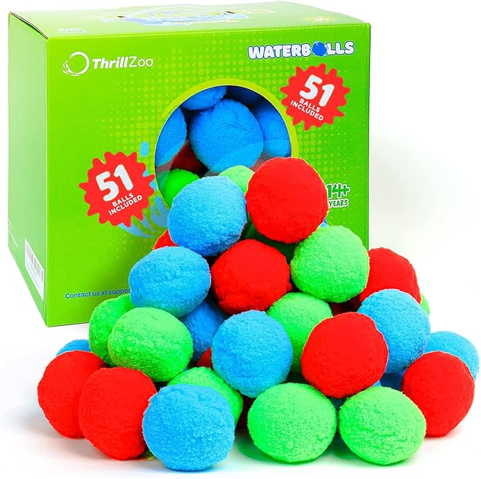 Thrillzoo Battle Blasters Reusable Water Balloons, 51