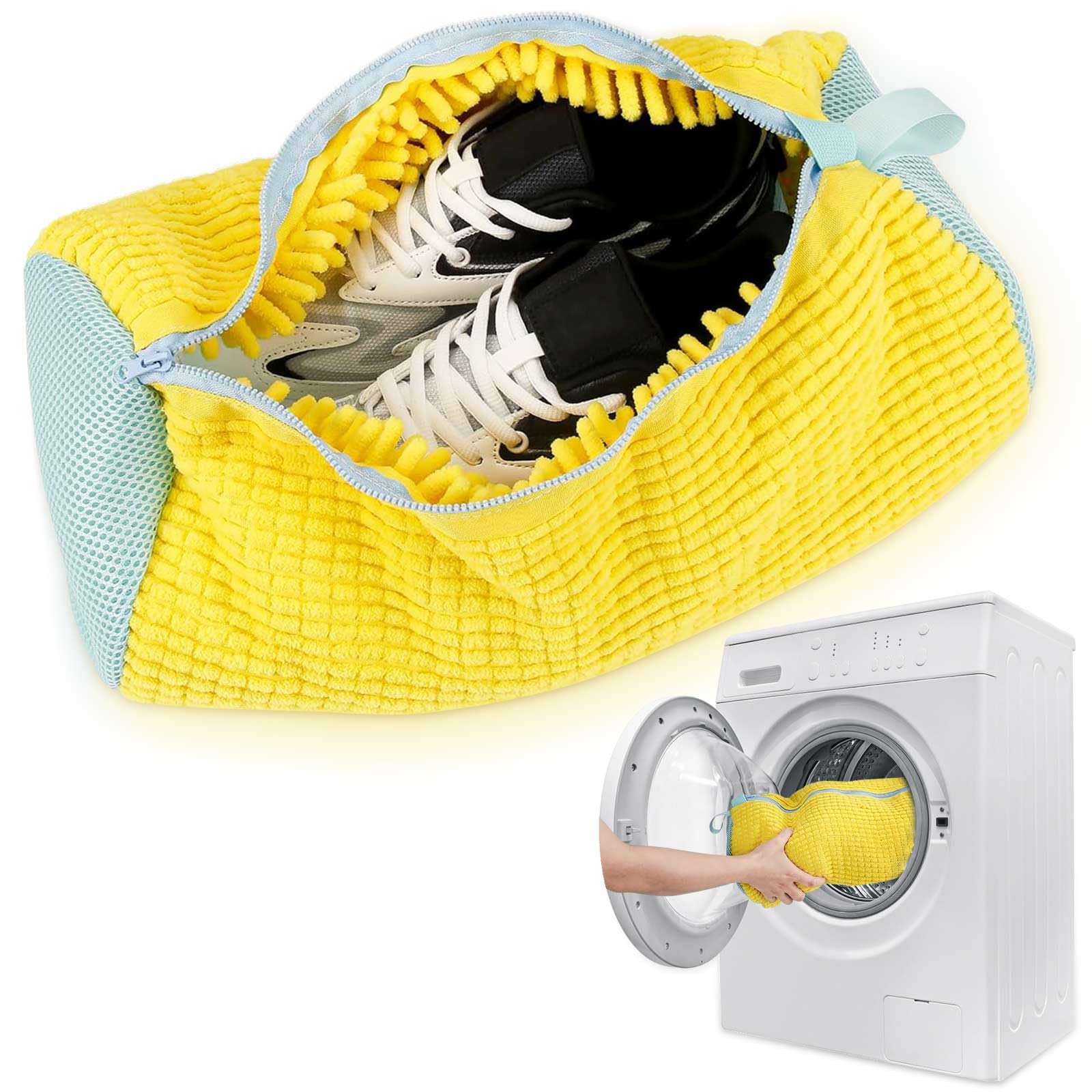 2 Sacchetti Per Lavare Le Scarpe, Riutilizzabili, Per Lavatrice