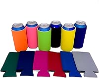 Vista 14 de Neopreno en blanco de 16 oz. Can Coolie (paquete de 2, negro)