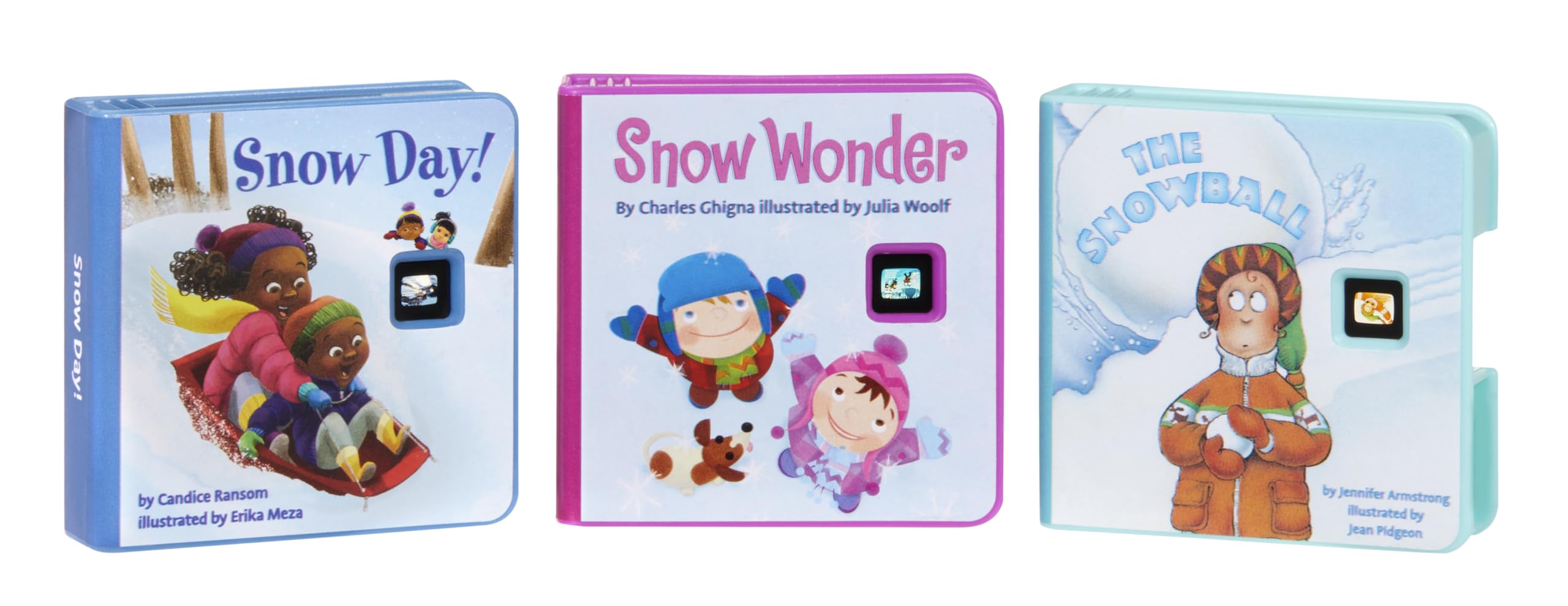 little tikes Story Dream Machine Story Collection, Snowy Day Collection, 3 Storytime Books and 1 Audio Play Character - Image 3