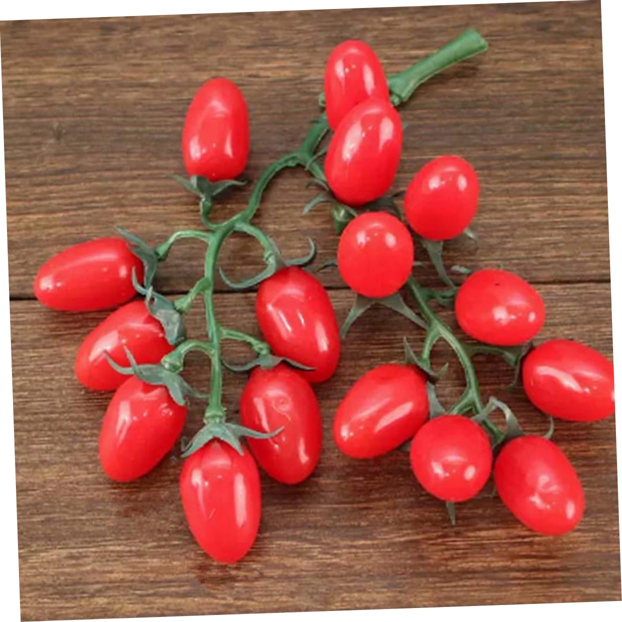 TOPBATHY 10 STK Nachahmung Tomate Heimdekorationen Kirschtomaten-Modell Dekore Aus Künstlichen Früchten Dekorative Cherry-Tomaten- -Requisiten Fotografie-Requisiten Hausbedarf Rot Schaum