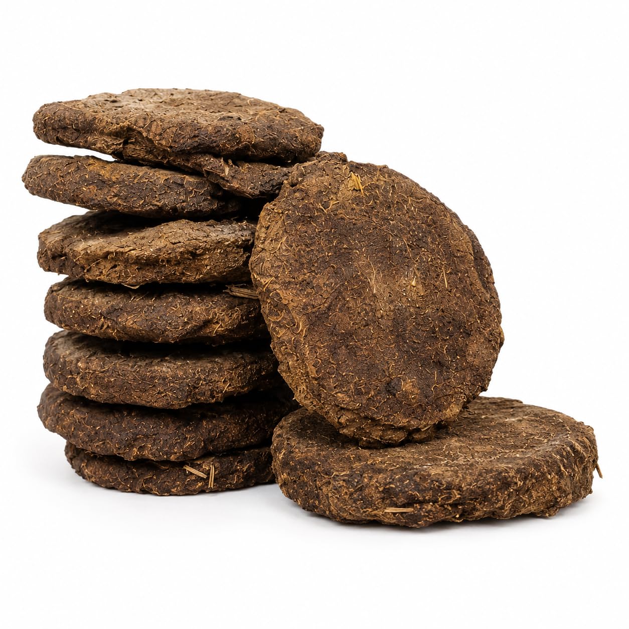 Gaushala Nirmit Desi Cow Dung Cakes (Kande/Uple) for Havan & Pooja | Natural Sun Dried Gobar Uple | Pure & Organic | Handmade | Pack of 20-picture-11