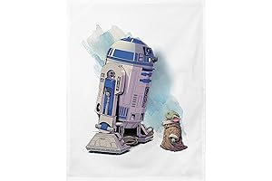 Bioworld Star Wars Grogu and R2-D2 Kitchen Dish Towel