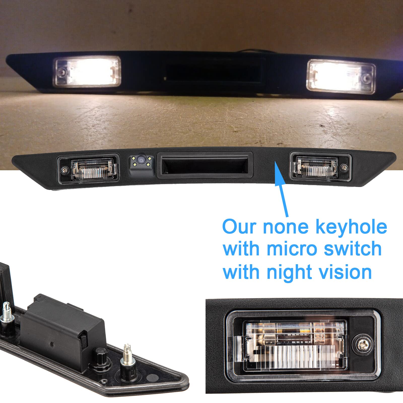 Maniglia Portellone Con Telecamera Posteriore HD 1280x720 Per Audi A4 S4 RS4 Avant Cabrio – Con/Senza Foro Serratura