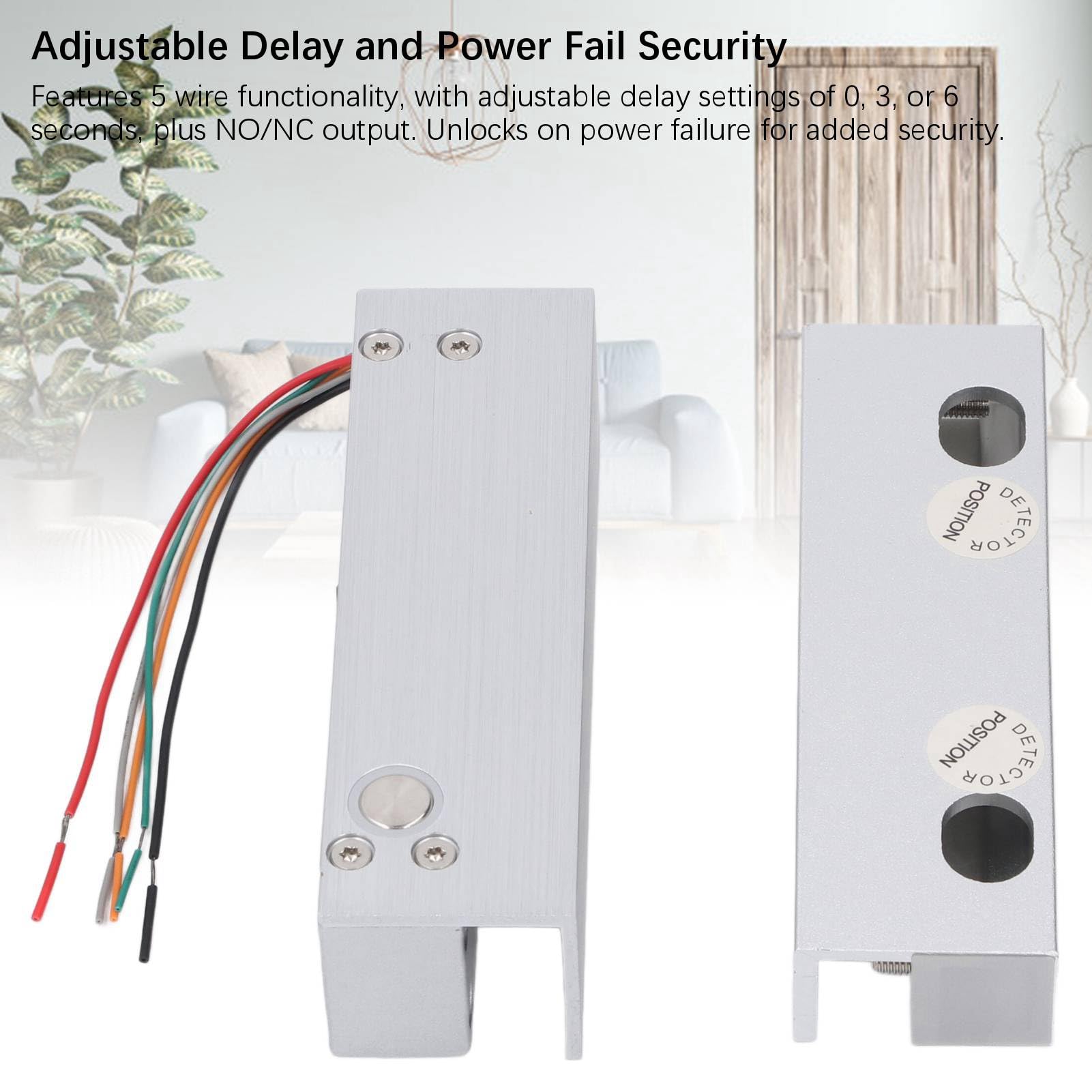 Mingzhe 12V Aluminiowy Elektryczny Zamek Zasuwkowy, Automatyczne