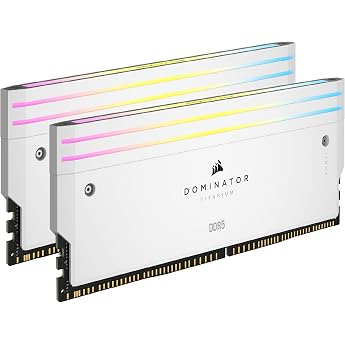 CORSAIR Dominator Titanium DDR5 RGB Light Amplification Kit - 2X Modules - 0GB RAM - CORSAIR iCUE Compatible - White