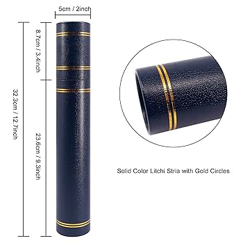 陸軍兵器学校　賞状入れ　丸筒 Amazon | GraduationMall 賞状用筒 卒業証書用丸筒紙管 A4 紺