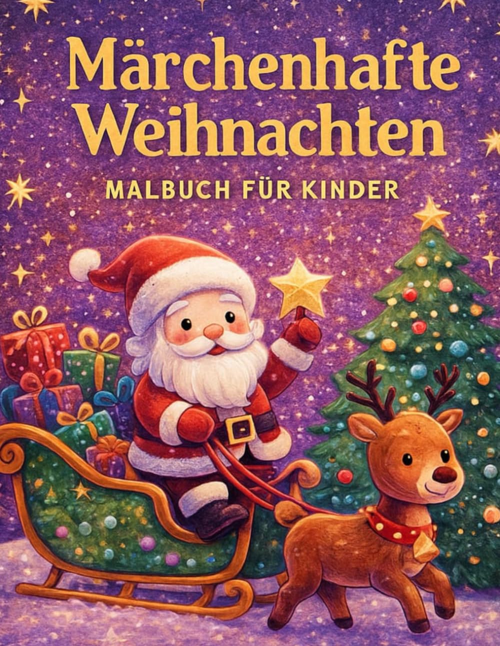 Märchenhafte Weihnachten Malbuch für Kinder