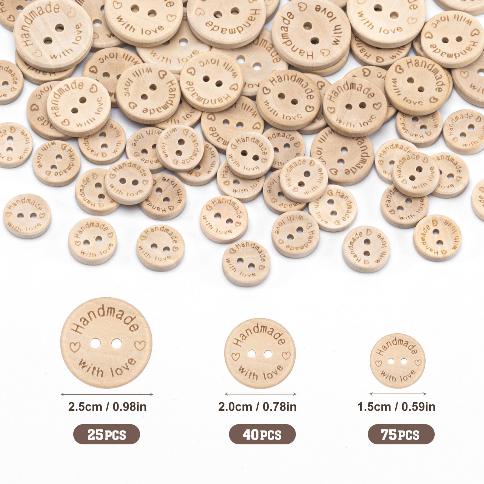 Lot De 1000 Boutons Ronds En Résine - Tailles 9mm à 13mm - Multicolores, 2 Et 4 Trous - Pour Tricot, Couture, DIY Et Loisirs Créatifs