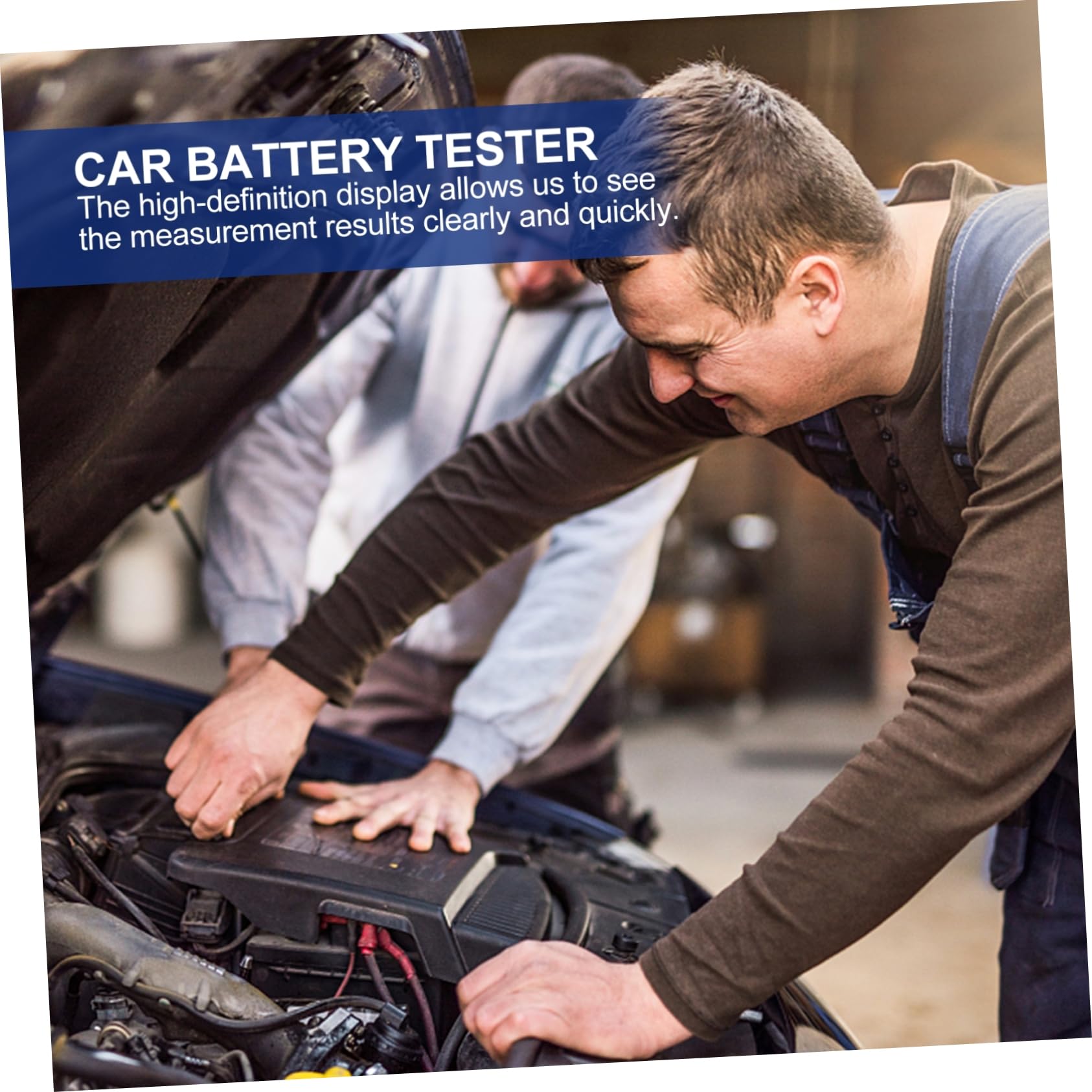 Tester Batteria Auto 12v Strumento di Analisi e Carico per Batterie Auto Leggero 9 Lingue Disponibili