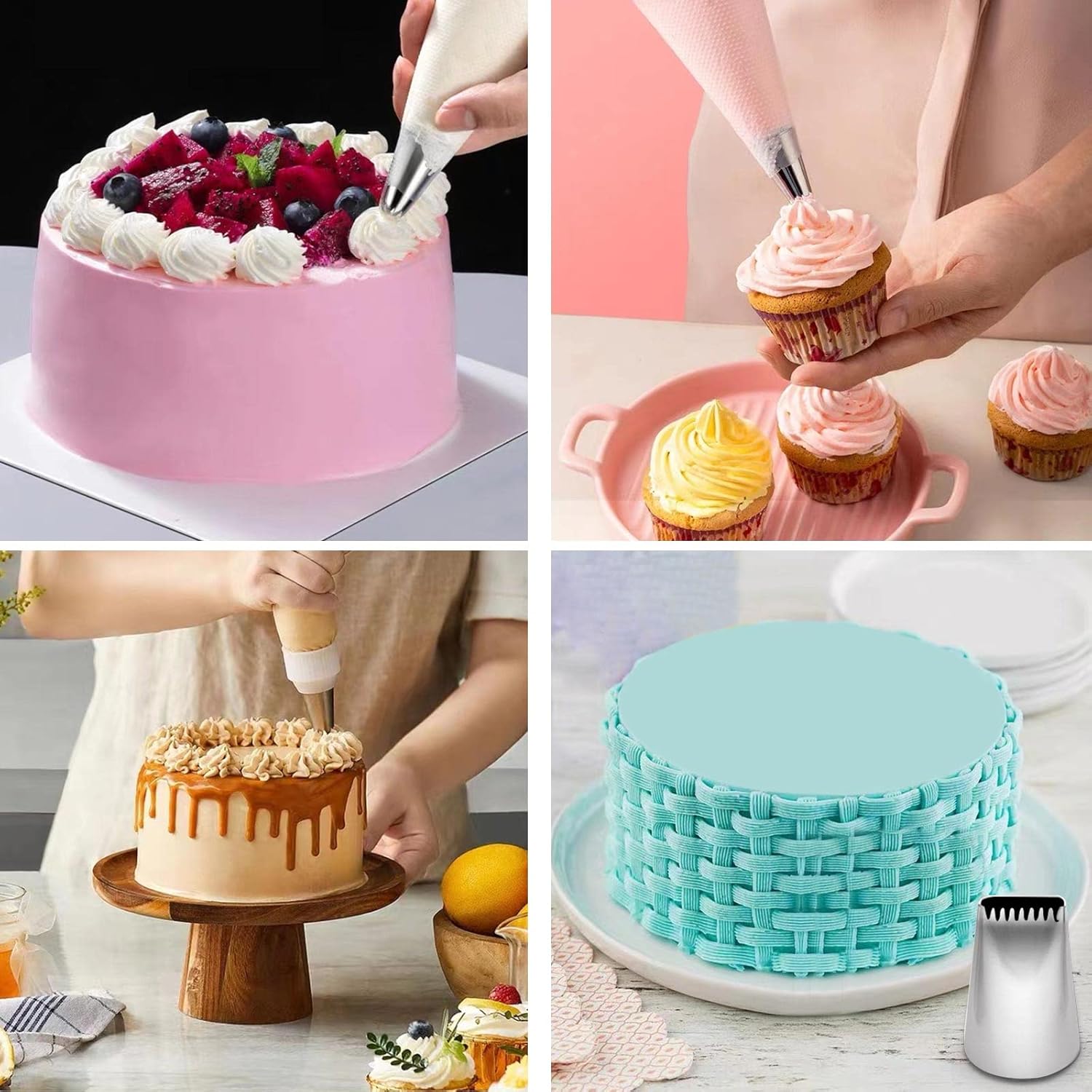 Buy 12Pcs Icing Piping Tips Set, Large, Medium and Small Premium