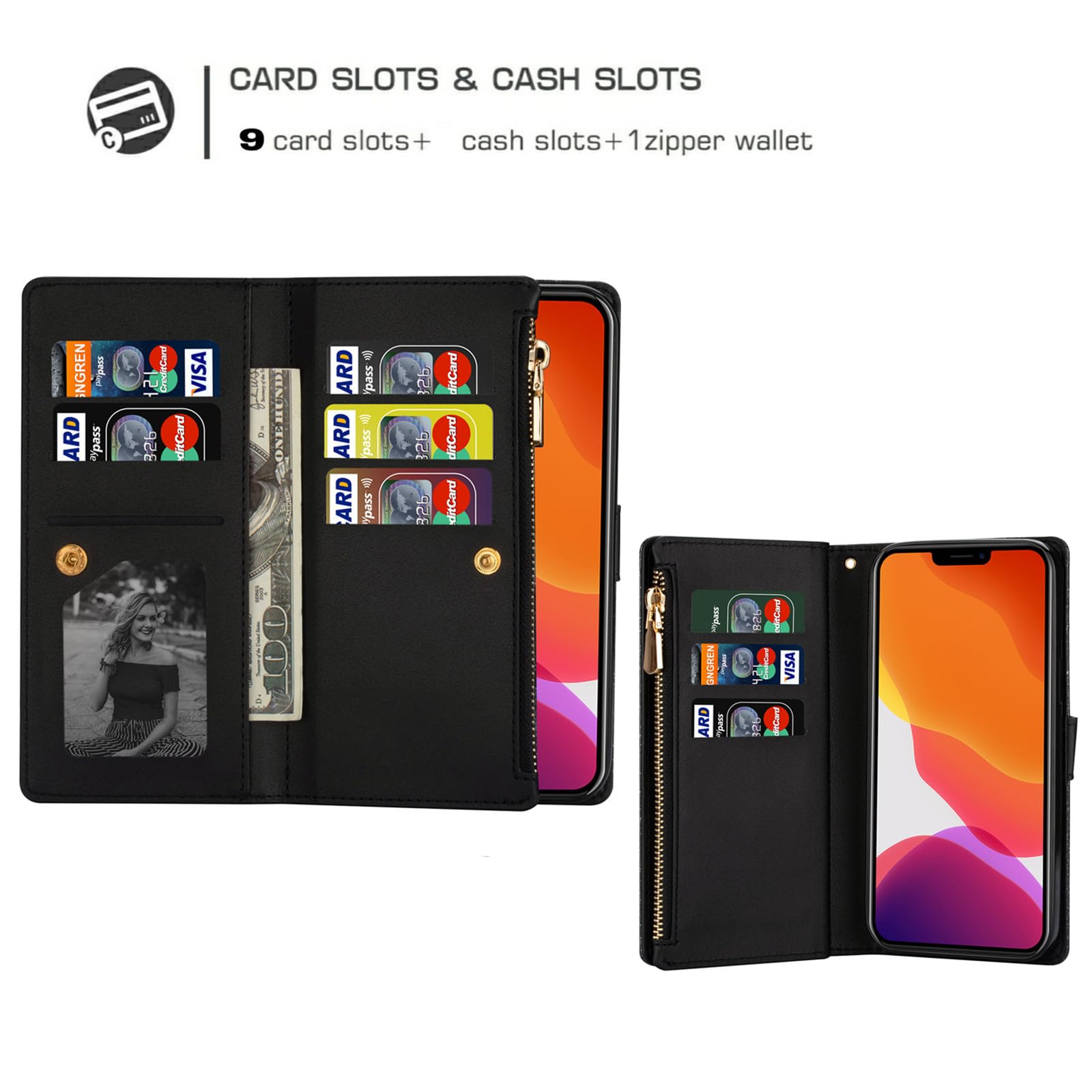Amazon.com: XYX Wallet Case for Samsung Galaxy S23 Ultra 5G SM