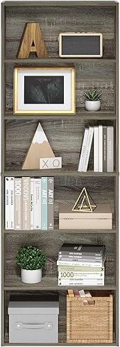 Miniatura 4 de Furinno Jaya Simply Home Librería abierta de 6 niveles, roble francés