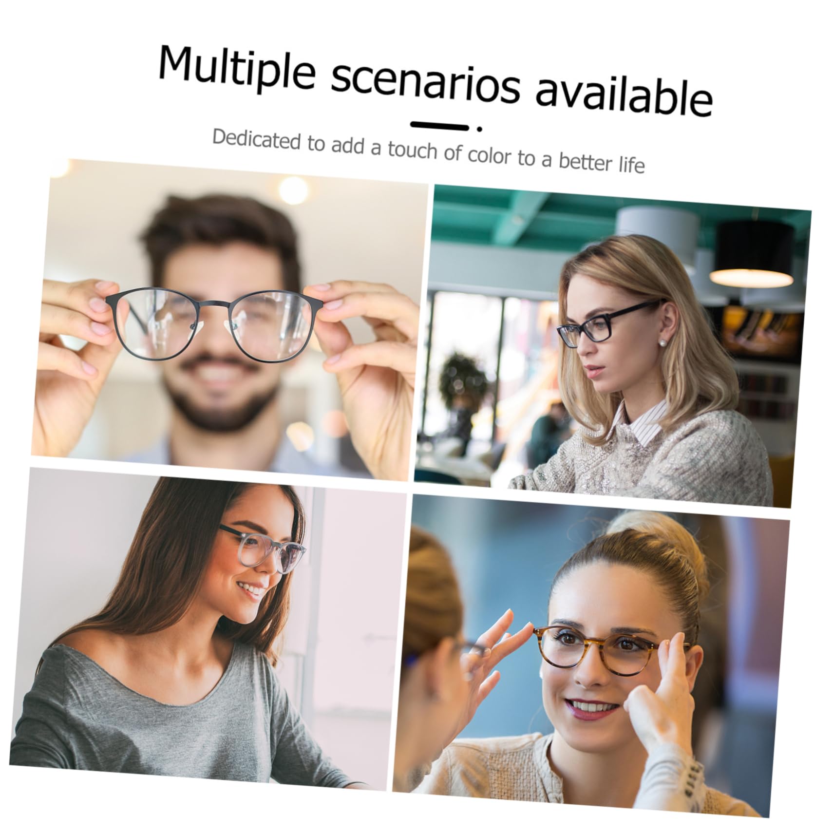 SOIMISS 6 Piezas Collar De Cuentas De Cristal Cadena Para Gafas De Sol Con Cuentas Retenedor De Gafas Collar De Perlas Gafas De Sol Deportivas Glasses Gafas De Perlas Colorful Aleación