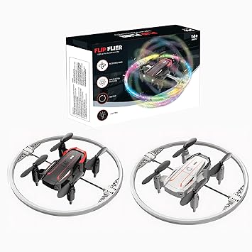 Electrobotic LED 360° Flip RC Drone | Remote-Controlled Quadcopter for Kids 14+ | Smooth Flight, Bright LEDs & Fun Aerial Tricks