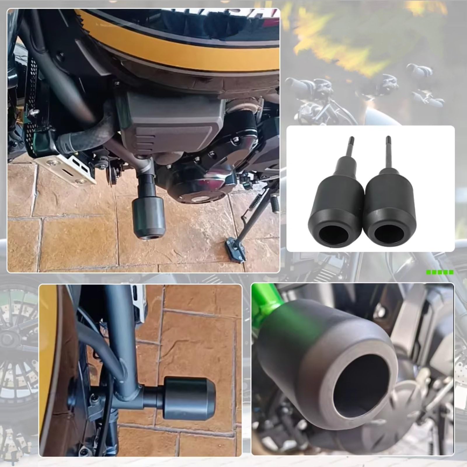 Compatible con Z650 2017-2025 para Z-650 RS Deslizadores De Marco De Motocicleta Carenado Almohadillas Protectoras contra Caídas Accesorios