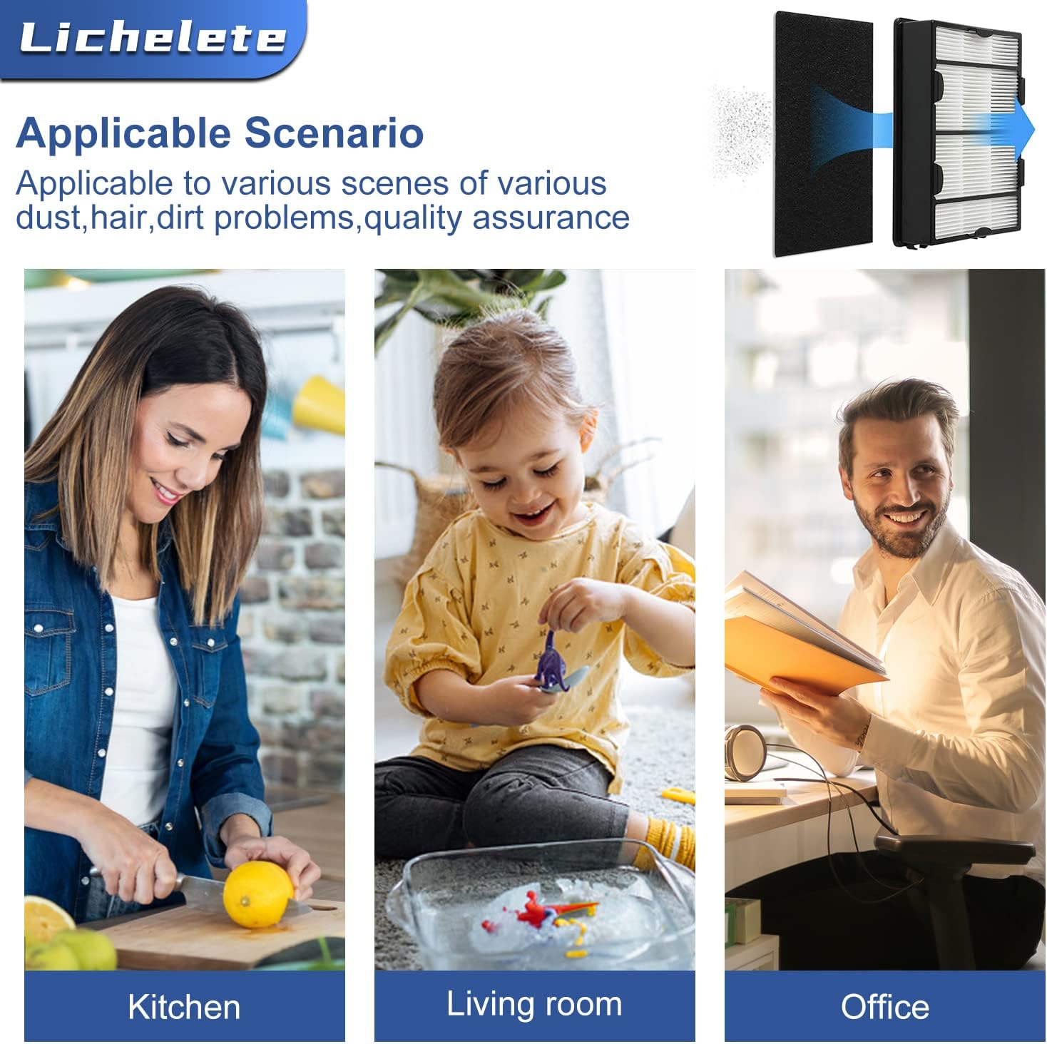 HAPF600 Filter Replacement for Holmes HAPF600 Air Puri-fier, 4 Filter + Carbon Pre-filters, Part HAPF600 HAPF600D HAPF600D-U2 HAP615 HAP625 HAP650 HAP725 HAP750 - Image 6