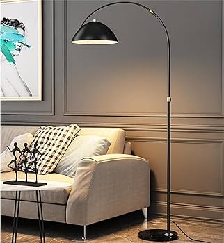 Amazon.co.jp : モダンなアークフロアランプ、調節可能な金属シェード