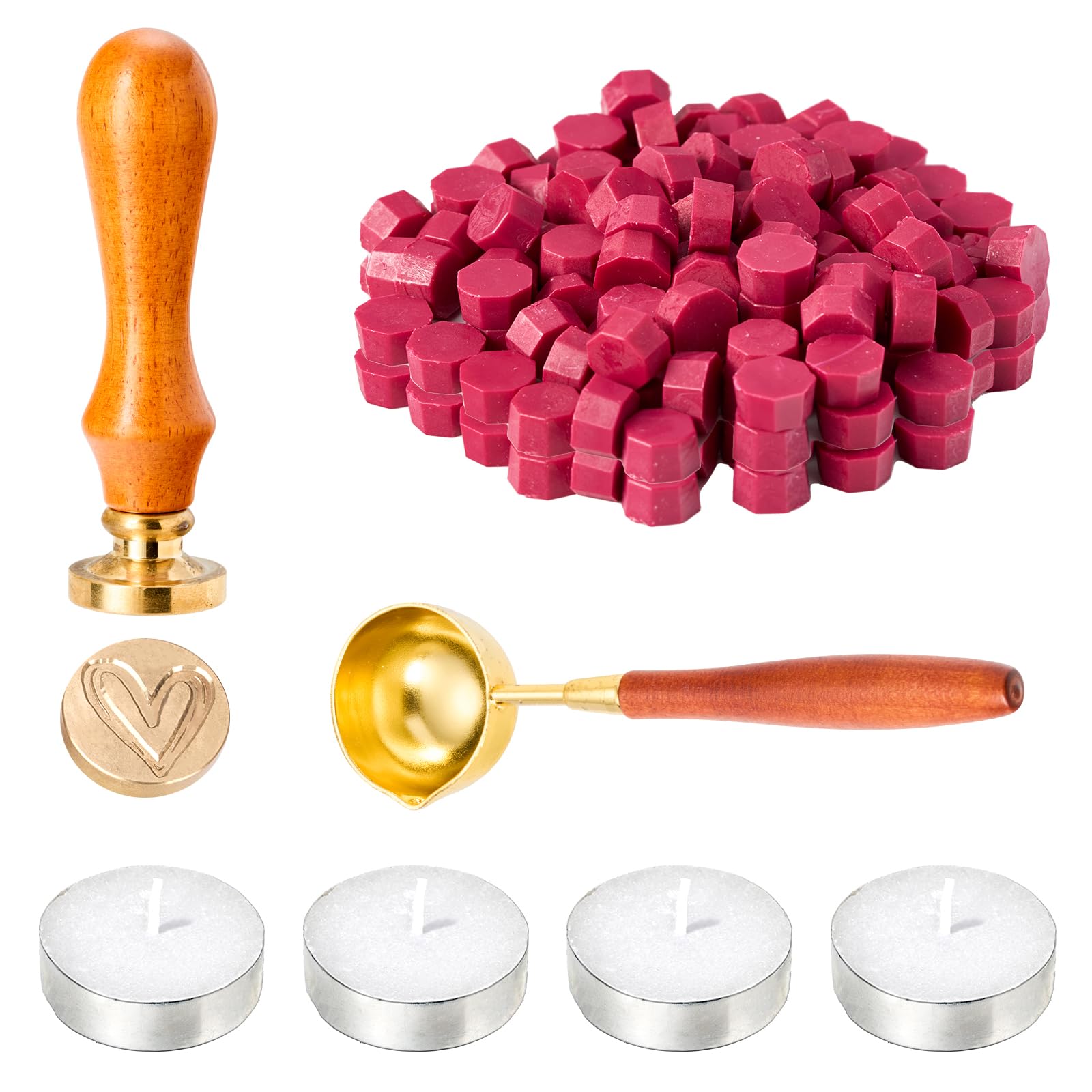 wax seal stamp kit,wax stamp seal kit,wax stamp kit,200pcs sealing wax beads,wax seal kit,wax seal set,wax sealing kit,wax seal beads,wax seal stamps,wax beads for stamp seals,heart stamp