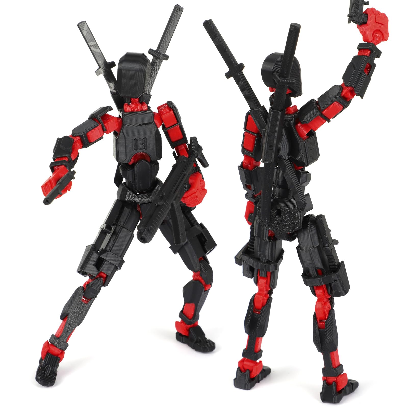 ROBOTOYS 可動式フィギュア 赤黒 Amazon.co.jp: Janxyv Titan 13 アクションフィギュア、ラッキーロボ