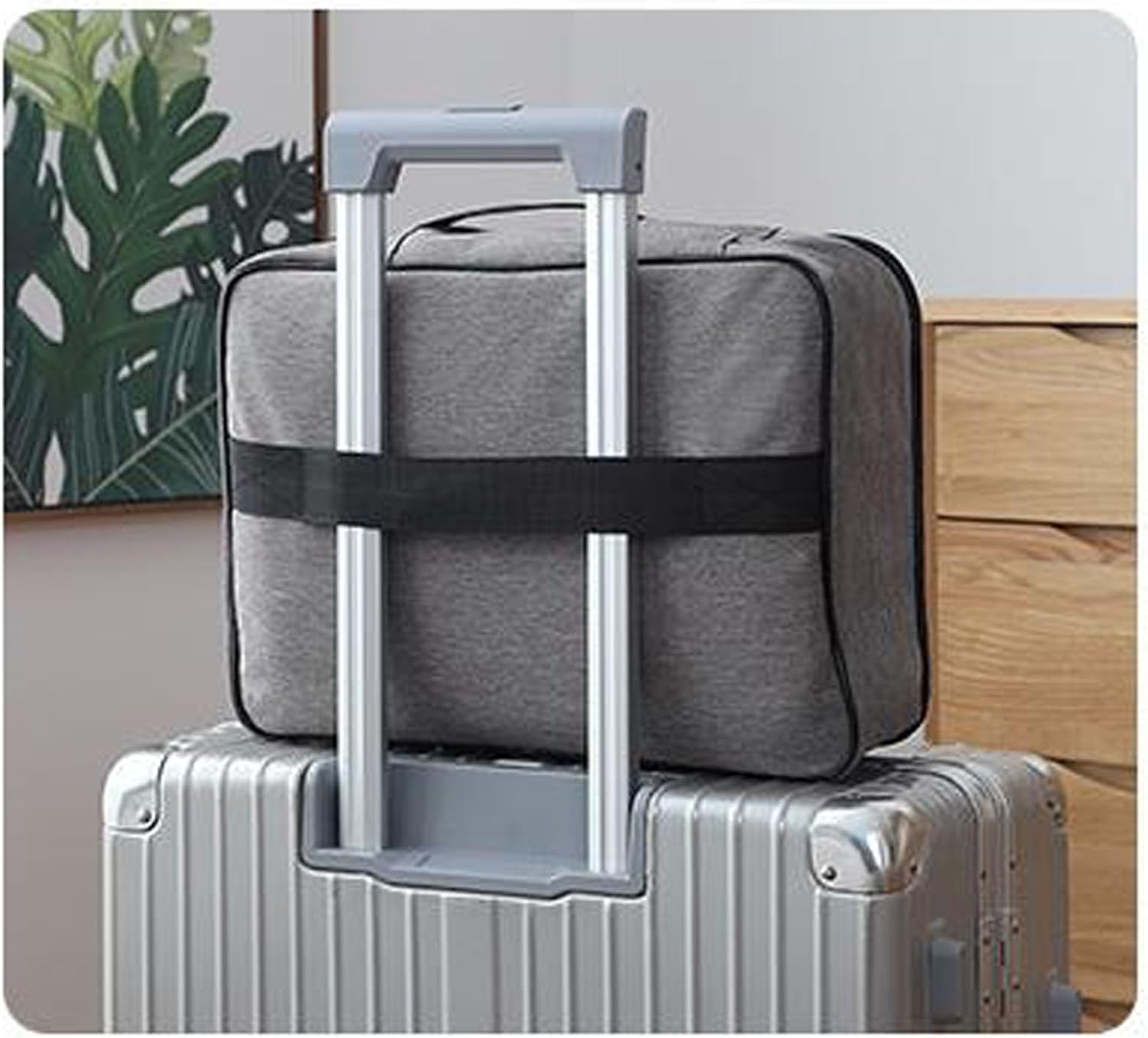 Document Bag Document Storage Bag Certificate Storage Bag Oxford Document Bag Multi Layer Storage Pouch Credential Bag with Safe Code Lock (Gray)