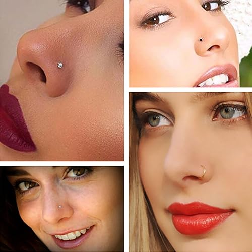 Miniatura 5 de Kit de perforación de nariz - Kit de perforación de nariz desechable, kit de pistola de perforación de nariz propia, herramienta