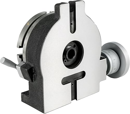 Vista 19 de VEVOR Mesa rotativa 8 pulgadas horizontal vertical HV8 precisión 3MT fresadora máquina de perforación Vernier lectura fresado taladrado