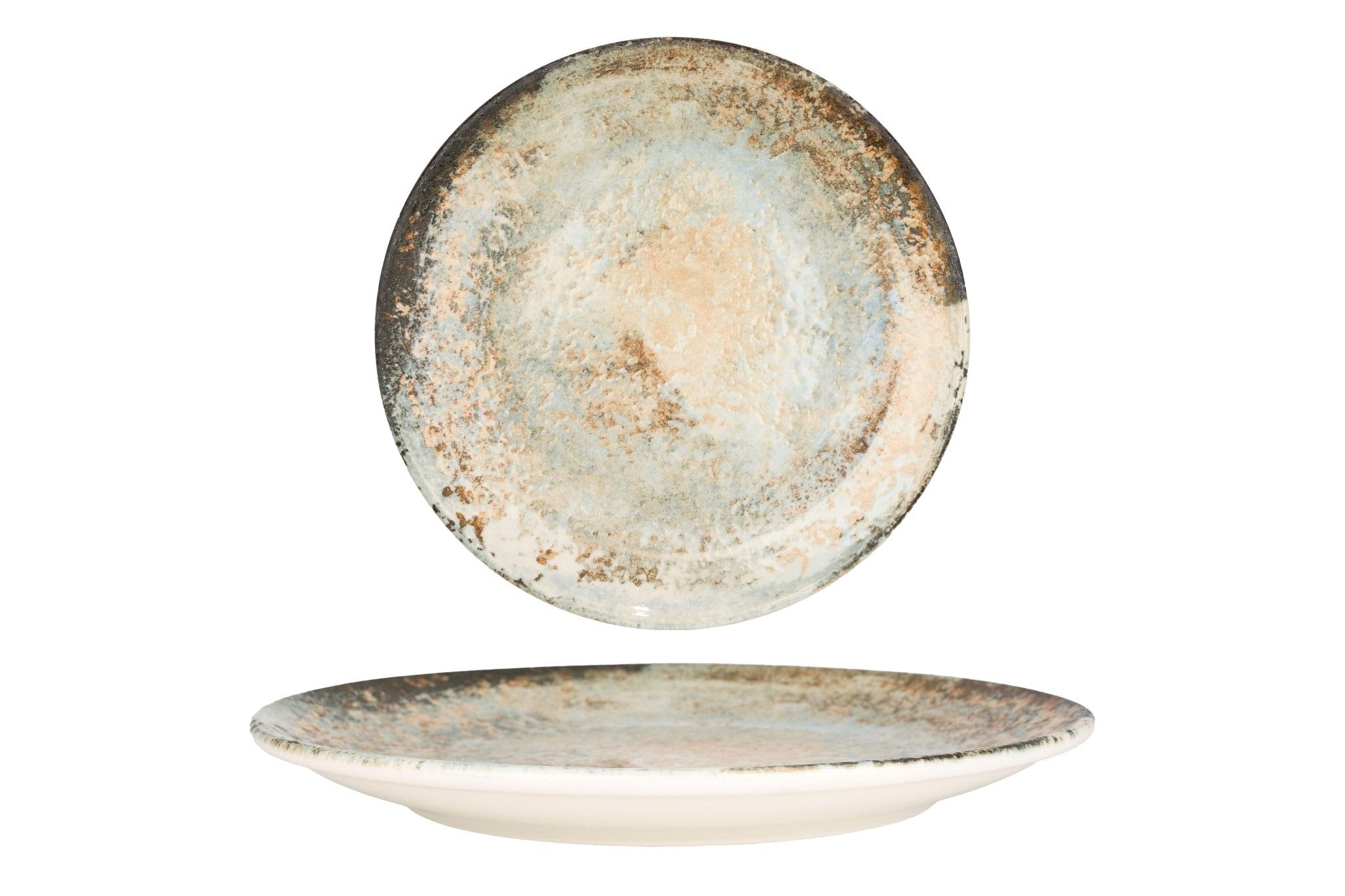 Rinart Zestaw obiadowy (średni) - Obvara - 24 sztuki - 6 Osób - Porcelana