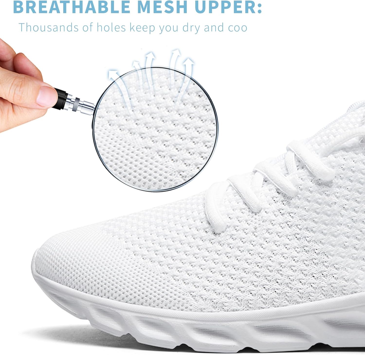 Mens Running Shoes Walking Tennis Sneakers Slip on Gym Workout Athletic Lightweight Casual Sport Shoes
