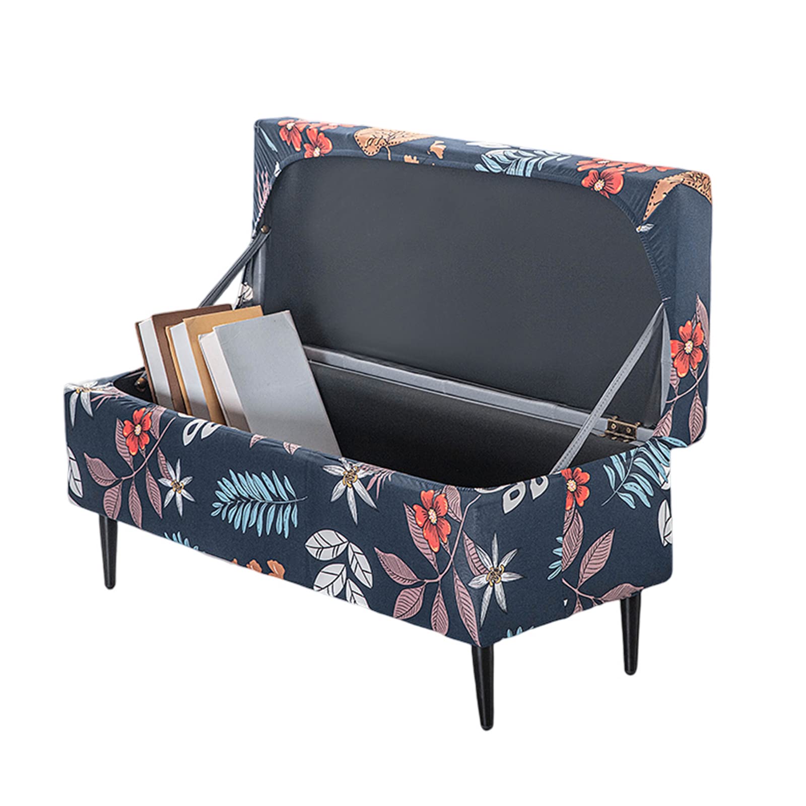 FUANGUI Ottoman Cover Slipcovers Rectangular Folding Stretch