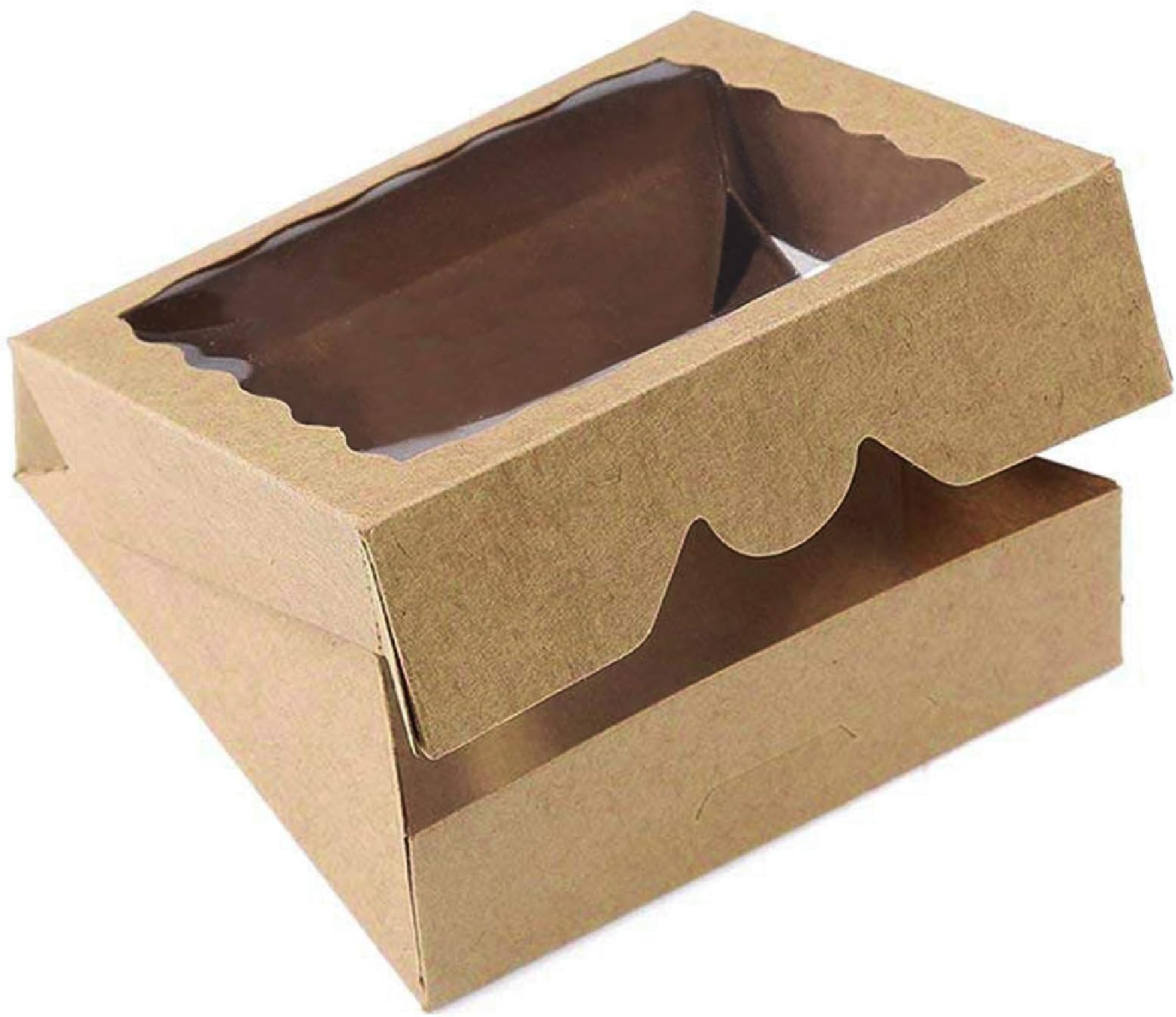ONE MORE [25pcs] 9inch Kraft Brown Bakery Boxes, Large Pie