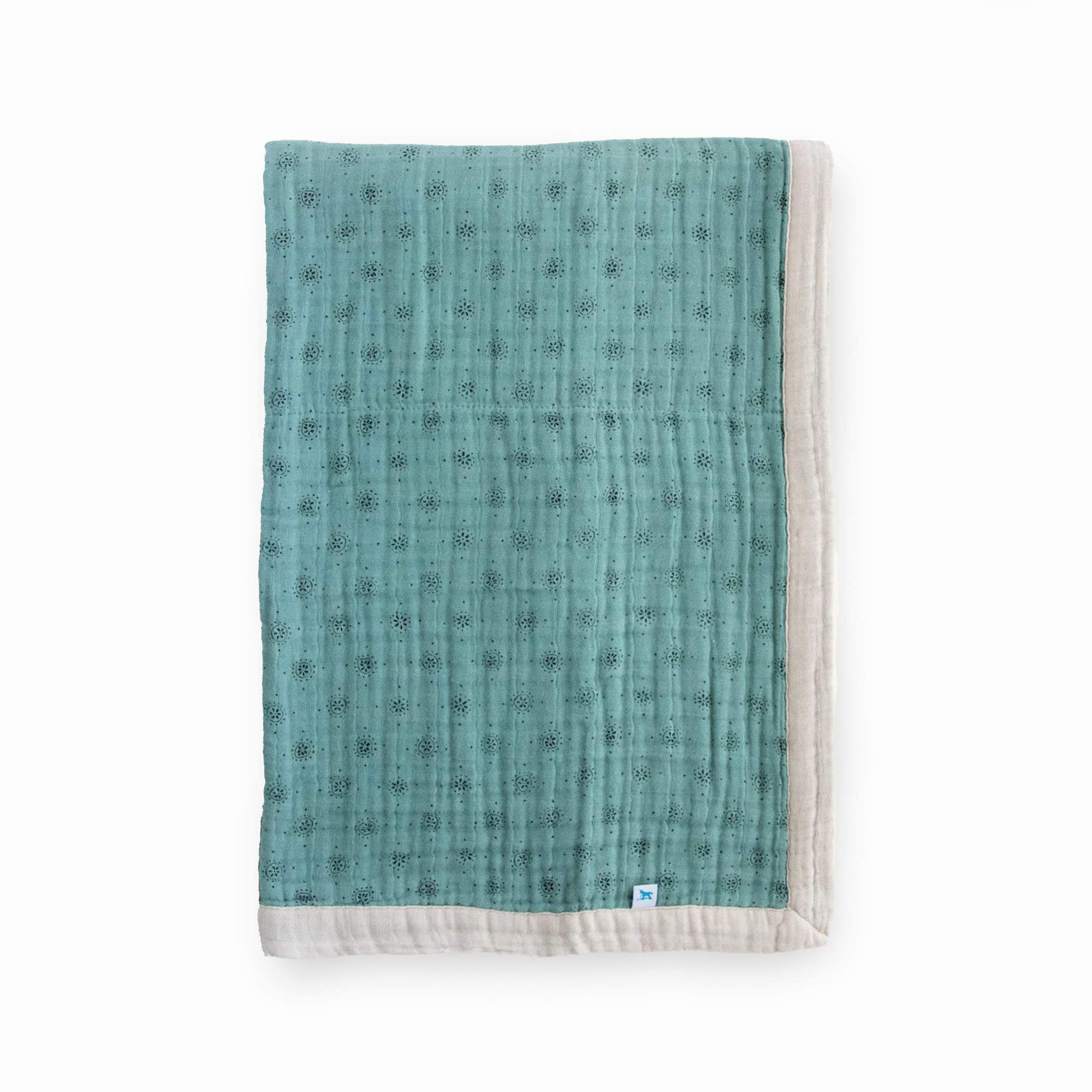Little Unicorn Newborn Receiving Quilt | Ultra- Soft, Multi-Layered Muslin Fabric | Gift for Newborns &amp; on-The-go (WallFlower)