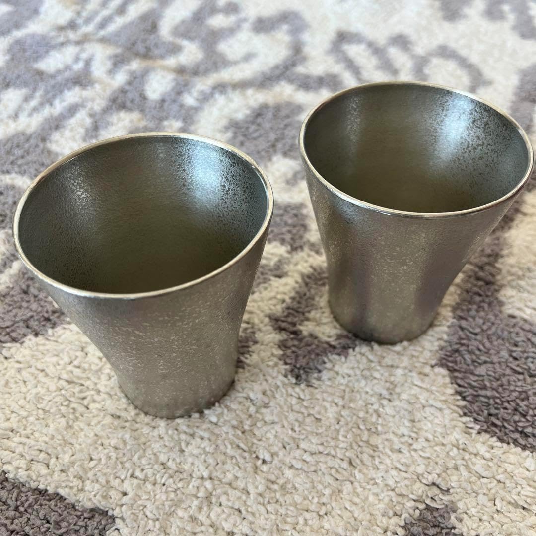 骨董 伊万里焼 蔦柄金彩酒器2本セット 明治 大正ロマン 昭和レトロ