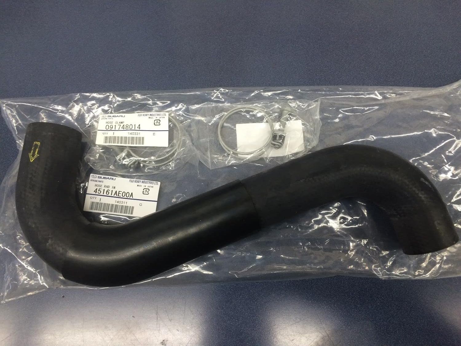 Subaru Upper Radiator Hose & Clamp Kit Outback Legacy Baja 2000-2006