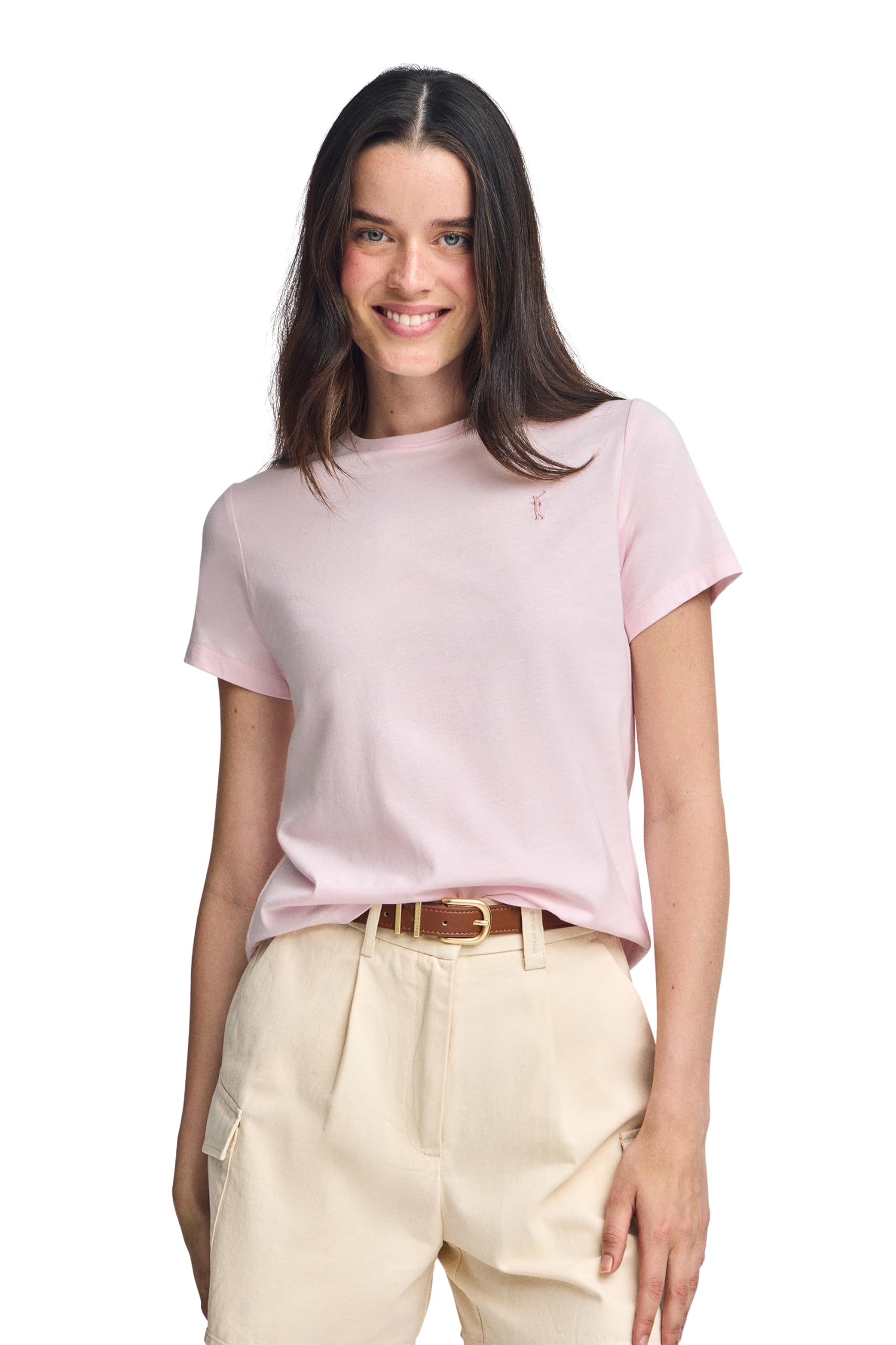 Polo Club Pack 3 Camisetas Mujer 100% Algodón Manga Corta - Verano T-Shirt