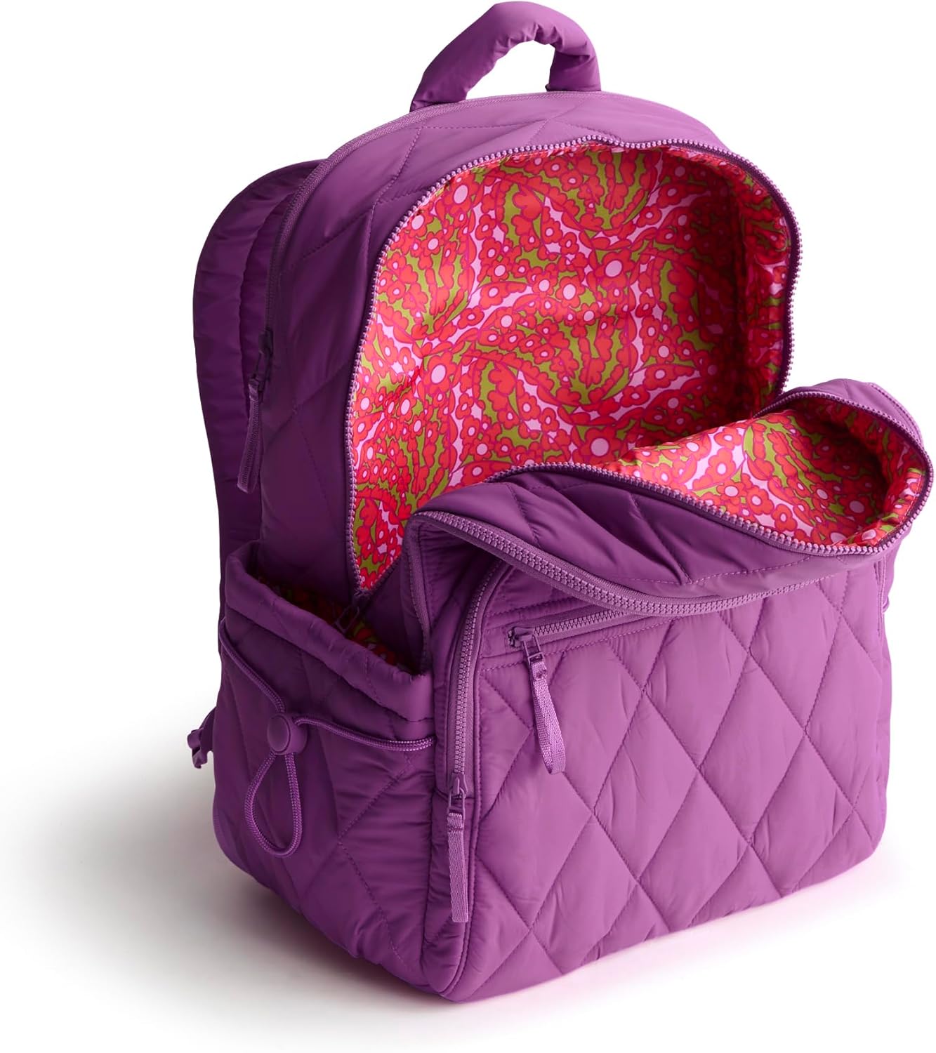 Vera Bradley Women's Large Bancroft Backpack - Featherweight, Iris Orchid, One Size - Image 4