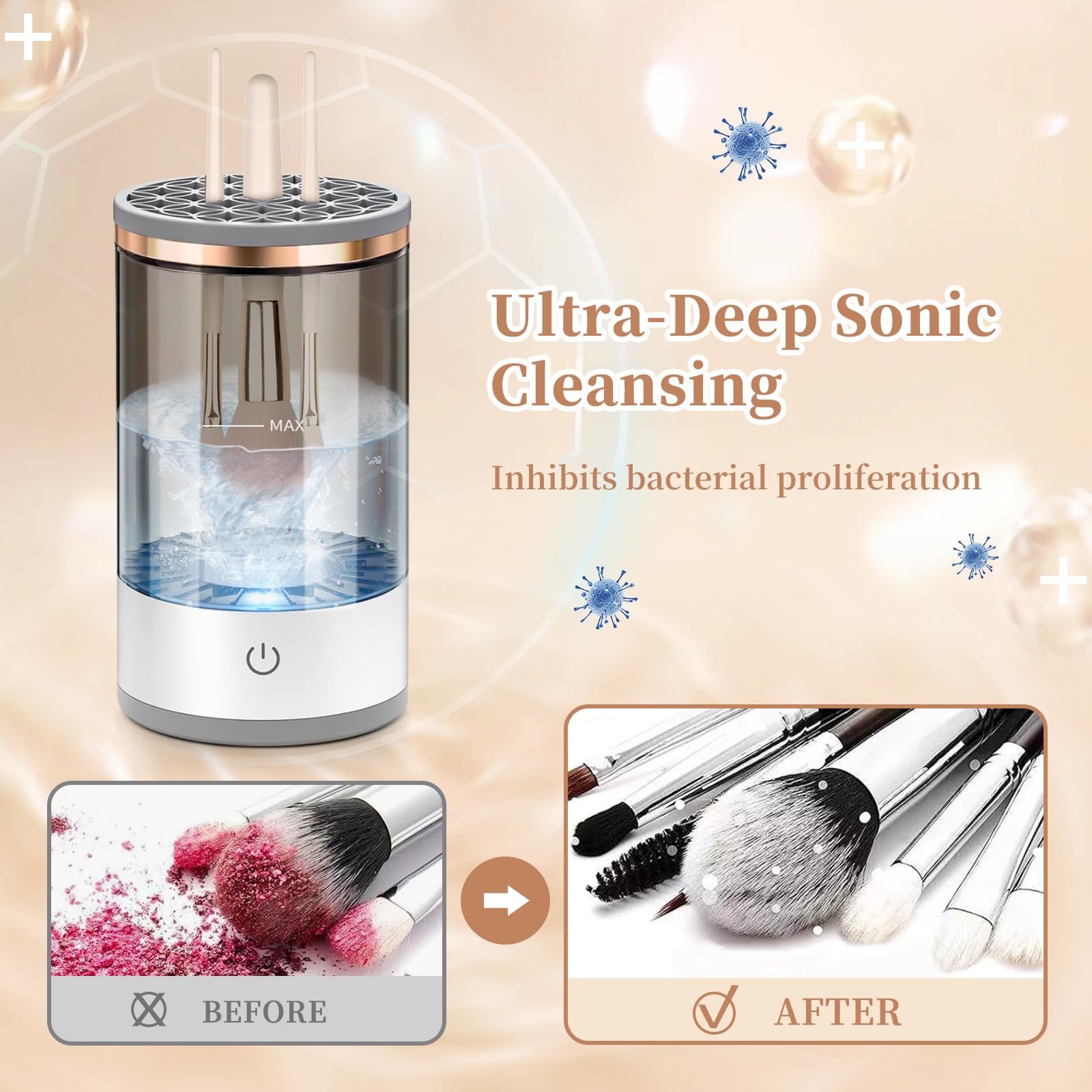 Amazon.co.jp: 電動メイクブラシクリーナー、あらゆるタイプのブラシを