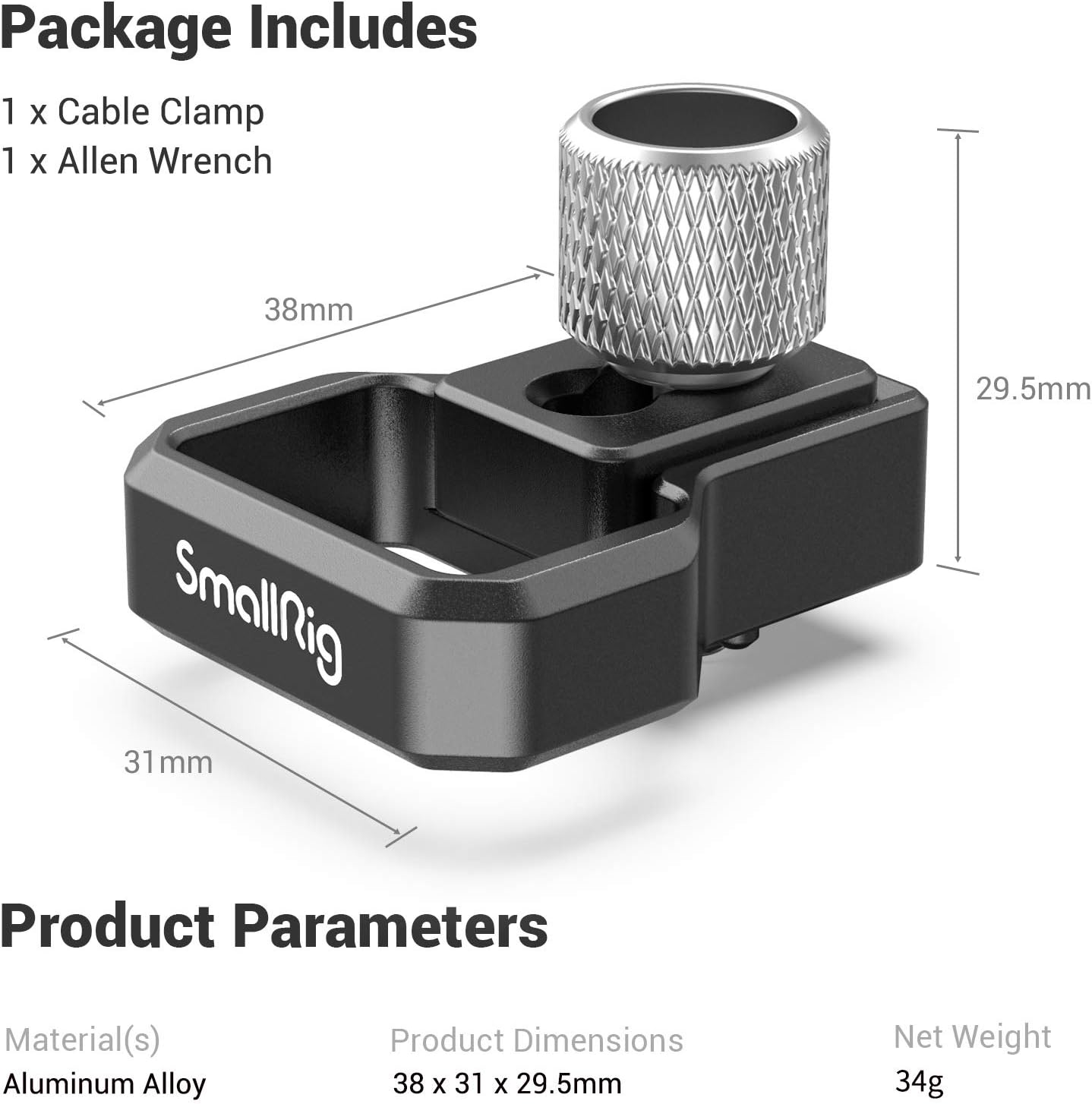 Best SMALLRIG HDMI Cable Clamp for Sony A7S III Camera Cage - 3000 Best SMALLRIG HDMI Cable Clamp for Sony A7S III Camera Cage - 3000