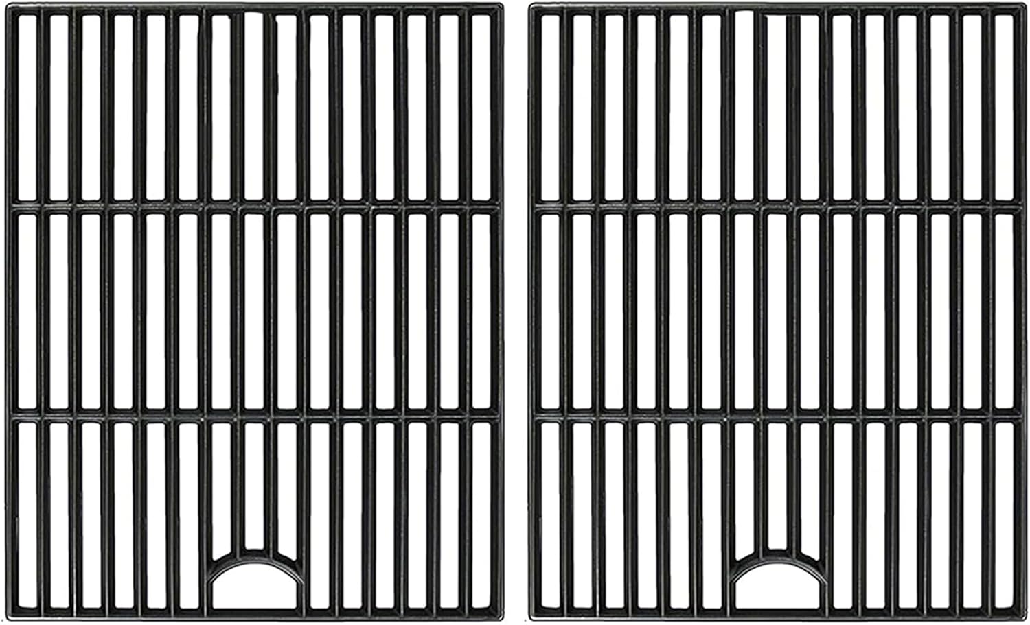 17" Grill Grates for Nexgrill 4-Burner 720-0830H 720-0783E Nexgrill Replacement Parts 5 Burner 720-0888N 720-0888 720-0697, Cooking Grate Grill Parts for Kenmore, Uniflame and More Cast Iron 17" x 13 1/4"(720-0830H)