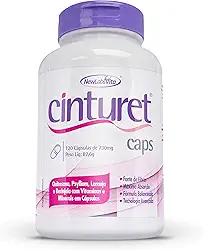 Cinturet Caps, 120 Cápsulas (Quitosana, Psyllium, Laranja Amarga, Berinjela com Vitaminas e Minerais), New Labs Vita
